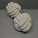 2 Pcs Knot Pillow Ball, Ivory Knotted Pillow Plush Ball Pillows, 8.7" Decorative Throw Pillows for Sofa Couch Aesthetic Home Decor