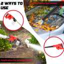Rozlchar Electric Diatomaceous Earth Duster Compatible for Milwaukee 18V Battery(No Battery), Garden Dust Applicator with 1L Capacity w/7.5" Nozzle, Versatile Leaf Blower & Powder Sprayer