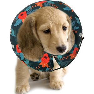 Protective Inflatable Collar for Dogs and Cats - Soft Pet Recovery Collar Does Not Block Vision, Prevents Pets from Touching Stitches, Wounds and Rashes (Floral, Small),Neck: 6" - 8" Protective Inflatable Collar for Dogs and Cats - Soft Pet Recovery Collar Does Not Block Vision, Prevents Pets from Touching Stitches, Wounds and Rashes (Floral, Small),Neck: 6" - 8"