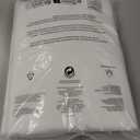 10X20ft White Photo Backdrops for Photography, LCUIRC Two Rod Pocket Backdrops Curtain for Parties, Polyester Background with 4 Clamps for Product Protrait Photoshoot or Parties Decoration