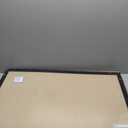 U Brands Cork Bulletin Board, 24'' x 36'', Black Wood Frame, 23" x 35"