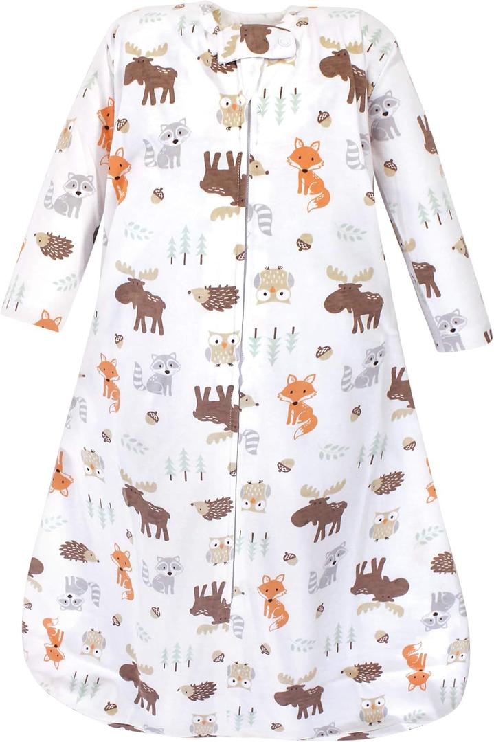 Hudson Baby Unisex Baby Long Sleeve Cotton Jersey Sleeping Bag (18-24 Months, Boy Woodland)