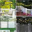 NUERPO 4 Pack String Light Poles,5Ft Metal Poles for Outdoor String Lights,Outdoor Light Poles with Post,Poles/Stand for Outside,Patio,Deck,Backyard,Garden Wedding,Party