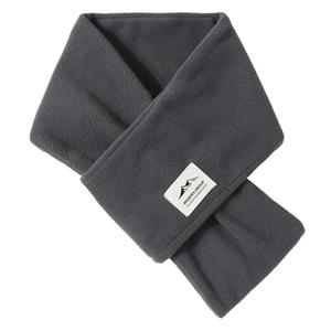 Hymeiluely Polar Fleece Warm Short Scarf for Men Women for Winter Cold Weather Soft Neck Warmer Neck Scarves (Dark Grey)