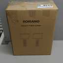 Set of 2 Rustic Farmhouse Table Lamps for Living Room Bedroom, Vintage Bedside Lamp with Dual USB Port, Antique White Resin Retro Nightstand Lamps with Night Light