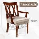 Havawish Large Dining Room Chair Seat Covers with Armrest Dining Chair Slip Covers Protectors(2 Pcs,Taupe)