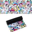 tokidoki Cute Mouse Pad for Desk, Kawaii Gaming Mouse Pad, Large XXL Computer Laptop Mice Pad 3mm Anti-Slip Rubber Base with Stitched Edges for Gamer, Office & Home，31.5 x 11.8 in, Medium31.5 x 11.8 in