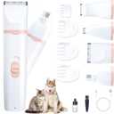 KIKETECH Quiet Dog Grooming Clippers - 4 in 1 Professional Dog Hair Clippers for Small Cats Dogs Pets, Rechargeable Cordless Pet Trimmer for Grooming, PinkRose