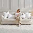 MIULEE 14x36 Inch Down Feather Pillow Insert,Fluffy and Comfy Throw Pillow with Cotton Fabric for Bed Couch and Sofa
