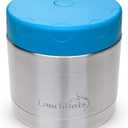 LunchBots 16oz thermos Stainless Steel Wide Mouth - Insulated thermos With Vented Lid - Keeps Food Hot or Cold for Hours - Leak-Proof Portable Thermal Food Jar is Ideal for Soup - 16 ounce - Aqua