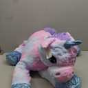 Tezituor 43in Giant Unicorn Stuffed Animal, Big Stuffed Unicorn Toys for Girls and Women, Rainbow Purple Unicorns Plush Gifts for Valentines Day, Christmas, Birthday and Party