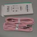 USB C Cable 10FT, 2Pack Long USB A to USB C Charger Cable, Type C Cable Fast Charging Upgraded Extra Durable Braided USBC Cord Compatible with iPhone 17 16 15 Pro Max/LG and More USB C Devices-Pink