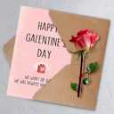 4 x Happy Galentines Day Card for Best Friend, Funny Galentine's Day Card Gifts for Bestie, Female Friend, Gal Pal (QQ-156)