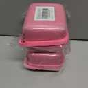 2 x MGZNMTY Carrying Case and Silicone Case for Bitzee Magicals Interactive Toy Digital Pet and Protective Skin Cover for New Bitsy Electronic Virtual Pet (Pink)