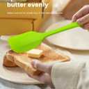 Silicone Spatulas, Food Grade Silicone, 11 inch Rubber Spatula with Stainless Steel Core Designed for Cooking, Baking, Mixing Batter, Making Cookies,Heat Resistant Up to 600 (4 Piece) (Multicolors)