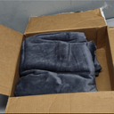 Waterproof Throw Blanket, Flannel Blanket Waterproof, Leakproof & Spill-Proof Grey Throw Blanket, Water Proof Blanket Double-Sided (Moon Grey & Starlit Grey, 40x60)