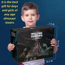 Large Volcano Set with 9 Realistic Dinosaur Action Figures for Kids 2 3 4 5 6 8 10 Years, Simulated Volcanic Eruptions w/Sounds, Volcano Can Store Dinos, Gift for Toddlers Boys & Girls