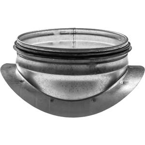 Round Saddle Take Off for 6'' Inch Duct - 4'' Outlet Branch Extension - 90 Degree Splitter - Vent Duct Transition - Round Take-Off with Rubber Gasket for Better Fit - HVAC Takeoff Ducting