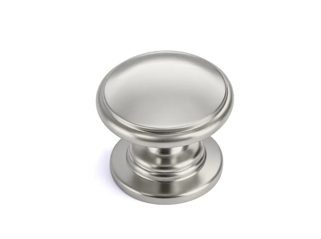 homdiy 5 Pack Brushed Nickel Cabinet Knobs Silver Drawer Knobs Kitchen Hardware for Bathroom, Cupboard, Furniture