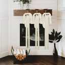 10pcs Beige Large Velvet Christmas Bows for Xmas Tree Wreath, Garland, Swag, Staircase,Wedding Indoor Outdoor Home Decor (15 * 24 inch,Width of 1inch)