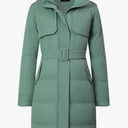 MOERDENG Women's Waterproof Long Winter Coat Warm Puffer Jacket Thickened Down Parka Maxi Coat, S