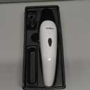 LuckyTail Pet Nail Grinder for Dogs and Cats - Super Quiet and Low Vibration Electric Dog Nail Grinder with 2 LED Lights - USB Rechargeable and Cordless - 2 Speeds - Small to Large Pets (White)