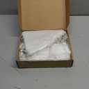 30 Inch Faux Fur Christmas Tree Skirt with LED Lights Soft Snow White Plush Tree Mat Christmas Decorations Fluffy Tree Skirts Xmas Holiday Party Indoor Decorations