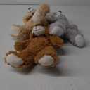 MaoGoLan 3 Pieces Bulk Teddy Bears Stuffed Animals Baby Shower, Soft Small Stuffed Teddy Bears in Bulk, 13.5" Cuddly Mini Teddy Bears Centerpiece,Wedding,Party,Engagement,Tan,Dark Brown,Gray