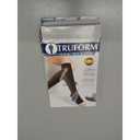 Truform Sheer Compression Stockings, 15-20 mmHg, Women's Knee High Length, Open Toe, 20 Denier, Nude, X-Large