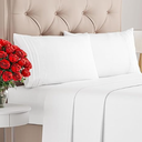 King Size 4 Piece Sheet Set - Comfy Breathable & Cooling Bed Sheets Set - Hotel Luxury Bedding for Women, Men, Kids, Teens, Boys & Girls - Deep Pockets, Ultra-Soft and Wrinkle Free - Oeko-Tex - White