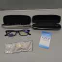 EYEURL 2 Pack of Blue Light Blocking Men Women Reading Glasses 1.25 Ladies Computer Readers Lightweight TR90 Flexible Frame Rectangular Eyeglasses Anti Eyestrain UV Protection