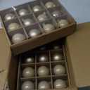 Syhood 24 Pcs Christmas Glass Ball Ornaments Set 2.36" Hanging Glass Bulbs with Loop Hanging String for Christmas Tree Decoration for Holiday Xmas Tree Gifts Home Decor (Champagne)