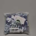 Eomenie Womens Halter Tankini Bathing Suit Ruched Tummy Control Two Piece Swimsuit with Bottom (Medium, Navy Blue Leaf)