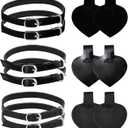 Healifty 2 Sets Detachable High Heels Anti Slip Shoe Straps Anti- Loose Heels Ankle Straps Self- Adhesive Heel Cushion Inserts Heel Straps for High Heels