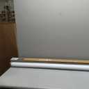 Joydeco 100% Blackout Roller Shades Cordless Blinds for Windows, Free-Stop Shades, UV Protection, Natural Woven Blinds for Home and Office, Light-Proof Aluminum Cover (46" W x 75" H, Gray)