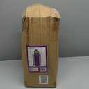 VELA LANTERNS 16" Extra Large Large Black Metal Decorative Floor Moroccan Lantern Candle Holder Lamp - Indoor/Outdoor, Home Decor, Halloween, Patio, Weddings, Ramadan Decor, Purple