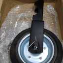 Mofeez Gate Wheel for Metal Swing Gate with 1-5/8" Thru 2" Gate Frames, Gate Support Wheel for Chain Link Fence, Prevent Gate from Dragging, Black