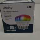 Linkind Smart Light Bulbs, Smart Bulb That Work with Alexa & Google Home, LED Light Bulbs Color Changing, 104 Preset Scene, Music Sync, A19 E26 2.4GHz RGBTW WiFi Bluetooth Light Bulb 60W, 800LM, 4Pack (4 Count(Pack of 1))