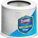 Clorox Tabletop Air Purifier True HEPA Replacement Filter, 200 Sq. Ft. Capacity, Removes 99.97% of Allergens up to 0.1 Micron, Compatible with 11020 & 11021, 1 Count (12020)