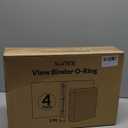 SUNEE 3 Ring Binder 3 Inch 4 Pack, 3" Large Clear View Binders Three Ring PVC-Free (Fit 8.5x11 Inches) for School or Office Supplies, Assorted Pastel