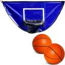 Botabee Trampoline Basketball Hoop with Mini Basketballs for Trampoline with Enclosure and Mini 5" Orange Foam Basketballs for Skywalker Sports Trampoline Basketball Hoop Game 
