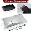 Hiorucet Grill Replacement Parts for Nexgrill 4 Burner 720-0830H, 720-0783E, 720-0830A, 720-0783H, Grease Tray with Catch Pan, Heat Plates, Burner Tubes and Igniters for Nexgrill Replacement Parts