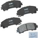 Bendix Priority1 CFC1736 Ceramic Front Brake Pads for INFINITI Q50 2014-2023; Q60 2016-2022; QX50 2016-2017, 2019-2023; QX55 2022-2024; Nissan Rogue 2014-2020 (3-row seat); X-Trail 2015, 2017-2023