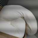 Meiz Pregnancy Pillow, U Shaped Pregnancy Pillows for Sleeping Cooling, 55 Inch Maternity Pillow for Pregnant Women, Body Pillows for Adults, Rayon Cover from Bamboo, Sage Green