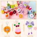 Kids Keychains, 24Pcs Cute Plush Toy Keychains for Boys Girls Birthday Mexican Valentine's Day Thanksgiving Xmas Gifts Goodie Bags Classroom Prizes Party Favors Supplies