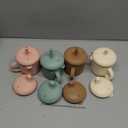 Upgrade Stainless Steel Baby Sippy Cups, 7.4 Oz Spill Proof Toddler Straw Cups, 3 Stages Training Cup for Toddlers 1-3 Year, Kid Cups with Silicone Sheel and Straws, 4 Colors (Pink+Green+Beige+Brown)