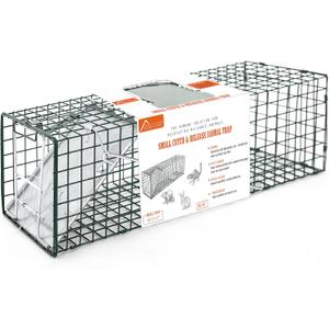 HOMESTEAD Heavy Duty Live Trap - Professional Style One-Door Live Animal Traps for Rabbit, Squirrel, Possum, Skunk, Kitten, Mink Small