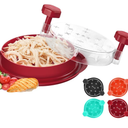 Chicken Shredder Tool Twist: 2026 Pro Food-Grade Visible Meat Shredder with Strong Anti-Slip Base, Ergonomic Handle, Chicken Breast Shredder, Suitable for Pork Beef Chicken (Red),Missing Parts