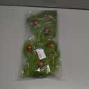 17 Inch Christmas Tree Picks, 6 PCS Lime Green Furry Curly Stems with Red Glitter Balls, Flexible Christmas Tree Topper Decorations for Holiday Arrangements, Wreaths & Table Christmas Decor