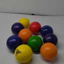 GSM Brands Dodgeballs - Foam, Soft Skin, Low Bounce, 5.9" - Set of 10 Dodge Balls for Kids and Adults